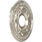 Ekena Millwork Baltimore PVC Medallion (Canopies up to 5 1/4"), 13"OD x 3 1/2"ID x 3/4"P, Bright Coat Chrome CMP13BABCR - alternate 3